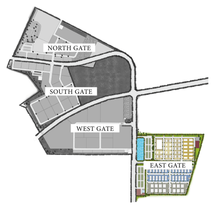 Overview map of East Gate